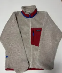 PatagoniaクラシックレトロXフリースジャケット S ナチュラル 赤 青