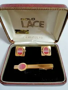 サードオニキス カフスボタン  ネクタイピン　レトロ