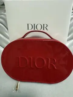 DIOR ノベルティ ポーチ レッド エナメル ハンドバッグ