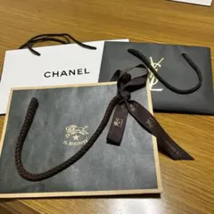 ショップ袋 3点セット CHANEL YSL IL BISONTE