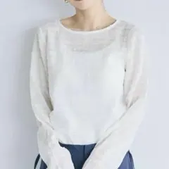 新品 coca コカ シアードットトップス M ホワイトのサムネイル