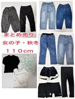 女の子　秋冬　まとめ売り１３点　１１０cm