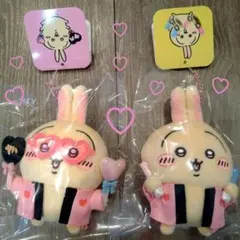 ちいかわ　オタ活うさぎマスコット（うちわ＆ペンライト）2個セット