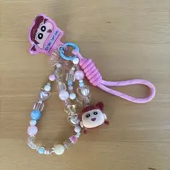クレヨンしんちゃん ねねちゃん　キーホルダー　ビーズ　携帯ストラップ