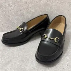 HARUTA ビットローファー 厚底 ヒール 23.5cm 3E レザー 日本製