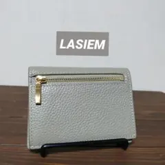 LASIEM 本革カードケース グレーのサムネイル