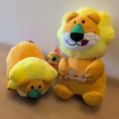 たべっ子どうぶつ　らいおんくん　大小　ぬいぐるみ　3点セット