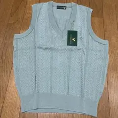 ライルアンドスコット LYLE＆SCOTT グリーン ニットベスト Lサイズ