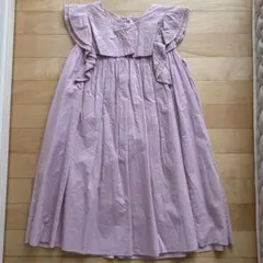 訳あり今だけ大特価！Chloé 薄紫 フリル ノースリーブ ワンピース 12