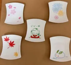 たち吉　四季　豆皿　小皿　京皿　5枚
