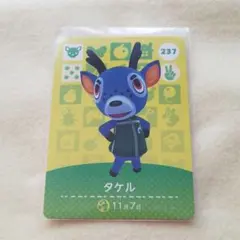 237　タケル　どうぶつの森　amiiboカード　アミーボ