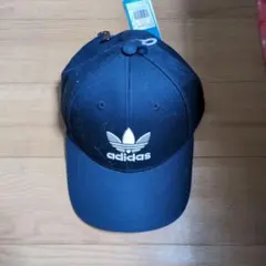 adidas ネイビー キャップ 新品タグ付き