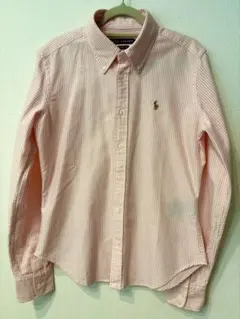 お値下げ新品未着用品★Ralph Lauren★SMラルフストライプシャツピンク