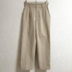 【S0890】 BON LECILL ストレートパンツ 無地 M ストレッチ