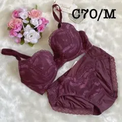 C70/M◆トリンプ TR3060プレミアムデザイン ゴールドレーベル◆ボルドー