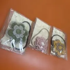 【お得】花形ヘアゴム3個セット