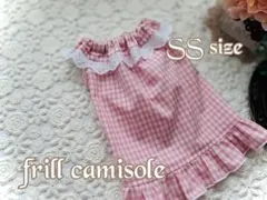 犬服ハンドメイド　　キャミソール　　首周り３５ 、胸周り４７ 着丈３０ 犬服ハンドメイド キャミソール 首周り35 、胸周り47 着丈30