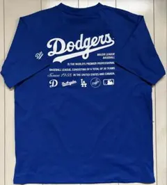 新品　5Lサイズ　MLBドジャース　半袖Tシャツ　バックプリント　ブルーのサムネイル