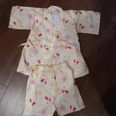 花柄甚平 サイズ110 綿100%