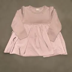 【美品】プティマイン パール ペプラムチュニック 90cm