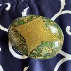 重要無形文化財小野珀子作緑釉金襴手松竹梅文香合最上位作　未使用　検次郎 小野珀子（作）金襴手水滴 共箱 | 古美術ささき 工芸品