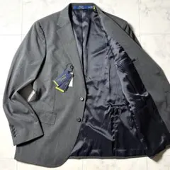 極美品/タグ付属 現行 ポロラルフローレン テーラードジャケット 40R グレー