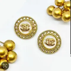 Chanel ゴールド イヤリング 18mm