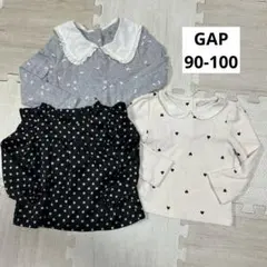 babyGAP 90〜100cm 長袖　女の子　3枚セット