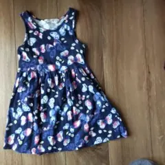 H&M 蝶と花のプリント ワンピース 18-24M