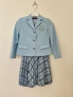 【pom ponette】ブレザースカートスーツ インナーブラウスリボン120