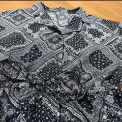 最終値下げ！！美品　大人かっこいいGU ワンピース　ロングシャツ　S