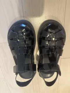 ZARA 黒ゲージサンダル