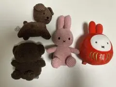 ミッフィー ぬいぐるみ　コーデュロイ だるま