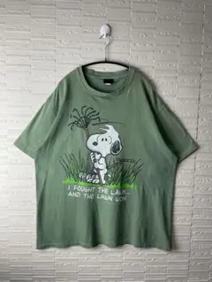 90s Snoopy Tシャツ USA製 シングルステッチ フェード ブラック - メルカリ
