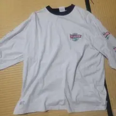 VISION ロゴ入り 長袖Tシャツ グレー