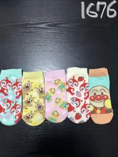 アンパンマン　新品　靴下　サイズ22-24 5足セット　気になるところあります