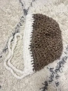 ハンドメイド バラクラバ かぎ針編み 編み物 ボンネット帽子