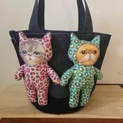 コヤンイサムチョン　毛糸のカゴバック　ハンドメイド