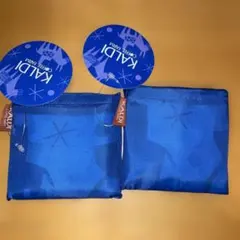 【新品未使用】 カルディ 2026年 エコバッグHelpers ブルー　2個