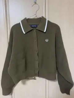 FRED PERRY オリーブ色ポロセーター