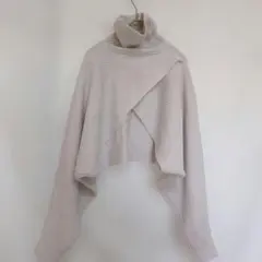 GU リブ編みタートルネックセーター ボレロ　ニット　サイズM