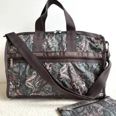 極美品✨レスポートサック　ミディアムウィークエンダー　ペイズリー柄 ポーチ付き