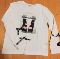 メゾピアノ　Lovetoxic　コラボロンT　長袖　リボン　ロンT　150cm