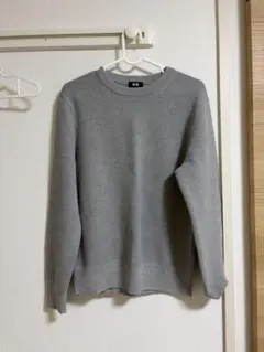 ユニクロ ウォッシャブル ストレッチ ミラノリブクルーネックセーター S