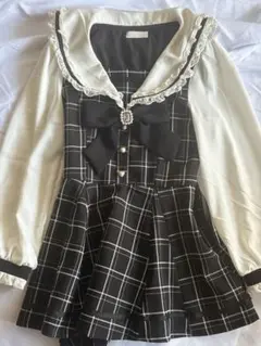 LIZLISA セーラーセットアップ チェック 上のみ