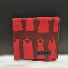 新品 RAAK 手ぬぐい ドレス柄　永楽屋エイラクヤ大判ハンカチ　赤