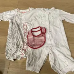 ファミリア　ロンパース&スタイセット