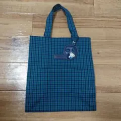 【新品・完売品】ファミリア 青系チェック トートバッグ 大