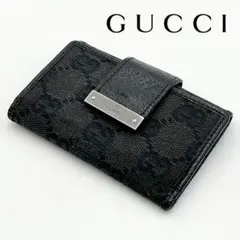 グッチ GUCCI 6連 キーケース GG キャンバス ブラック