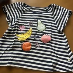 ケイトスペードフルーツプリント ストライプTシャツ